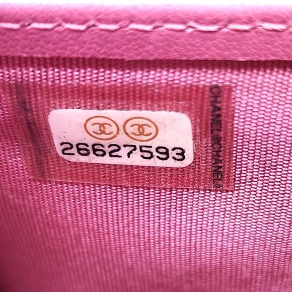 CHANEL EUC RARE PINK TIMELESS CC CAVIAR FULL ZIP LONG WALLET W/ COA CARD - Picture 7 of 13